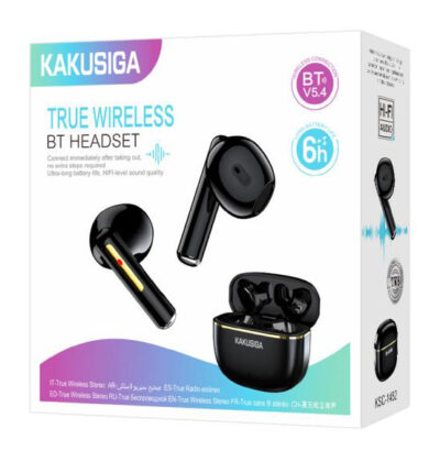 Alternative view of KAKUSIGA earphones με θήκη φόρτισης KSC-1482, True Wireless, 15mm, 35/300mAh, μαύρα