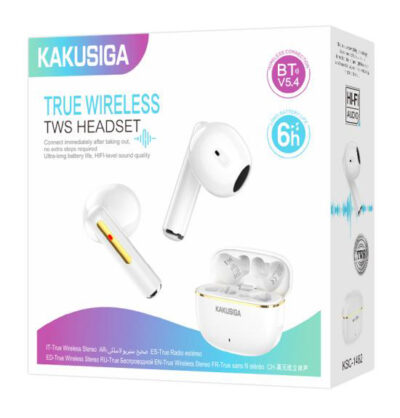 Alternative view of KAKUSIGA earphones με θήκη φόρτισης KSC-1482, True Wireless, 15mm, 35/300mAh, λευκά