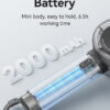 USAMS φορητός ανεμιστήρας LU01 με 5 ταχύτητες, 2000mAh, μαύρος - Image 7