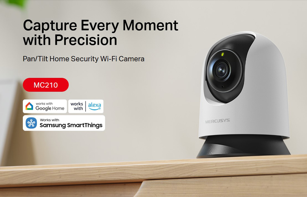 MERCUSYS smart κάμερα MC210, 2K/3MP, WiFi, PTZ, SD, EU/1.0 - Image 2