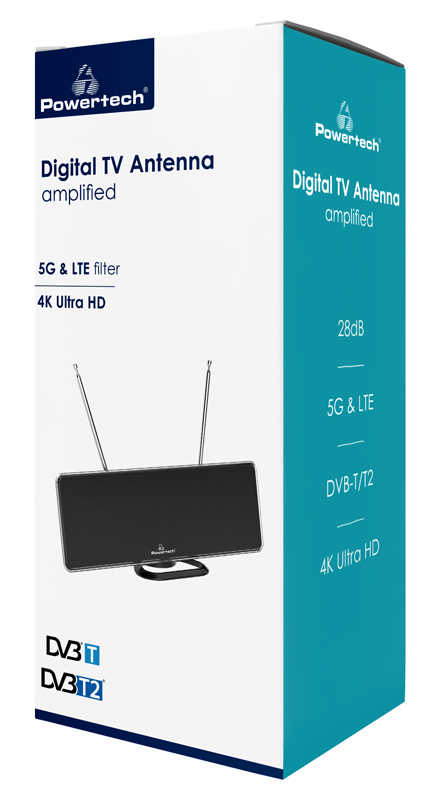 LEDTM ψηφιακή κεραία PT-1006, 5G & LTE, DVB-T/T2, 4Κ, 28dB - Image 3