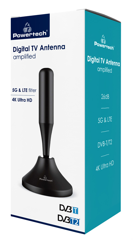 LEDTM ψηφιακή κεραία PT-1007, 5G & LTE, DVB-T/T2, 4Κ, 26dB - Image 3