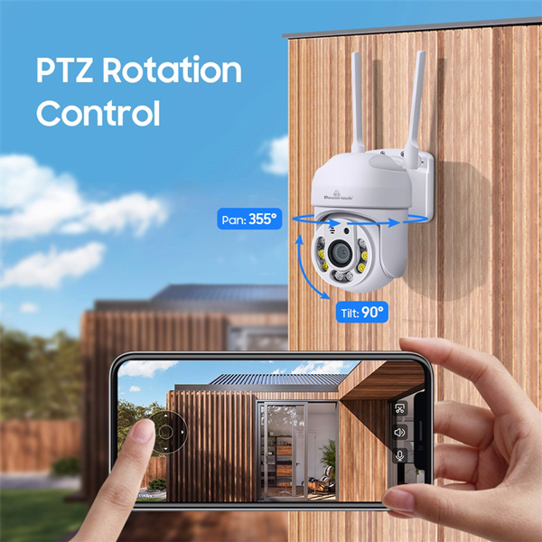 LEDTM smart κάμερα PT-1144, 2MP, Wi-Fi, PTZ, IP65 - Image 3