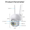 LEDTM smart κάμερα PT-1144, 2MP, Wi-Fi, PTZ, IP65 - Image 6