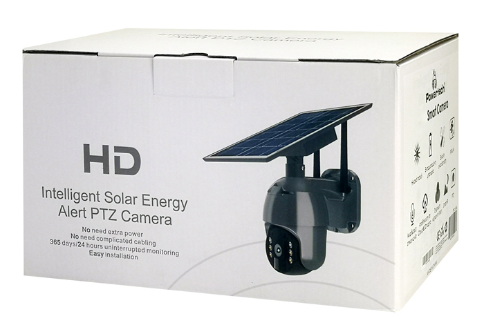LEDTM smart ηλιακή κάμερα PT-1175, 3MP, WiFi, SD, PTZ, IP65 - Image 4