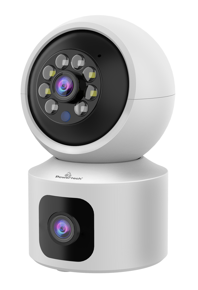LEDTM smart κάμερα PT-1338, 2MP, dual lens, WiFi, PTZ, SD - Image 3