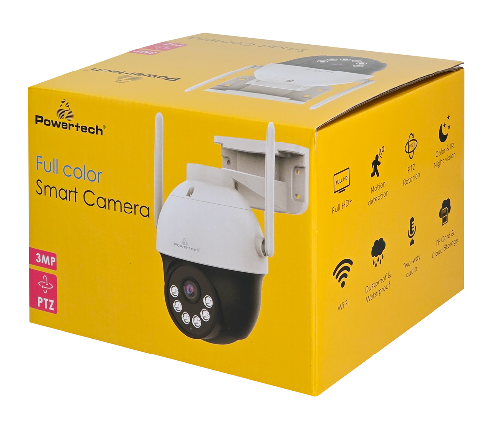LEDTM smart κάμερα PT-1339, 3MP, WiFi, PTZ, SD, IP66 - Image 4