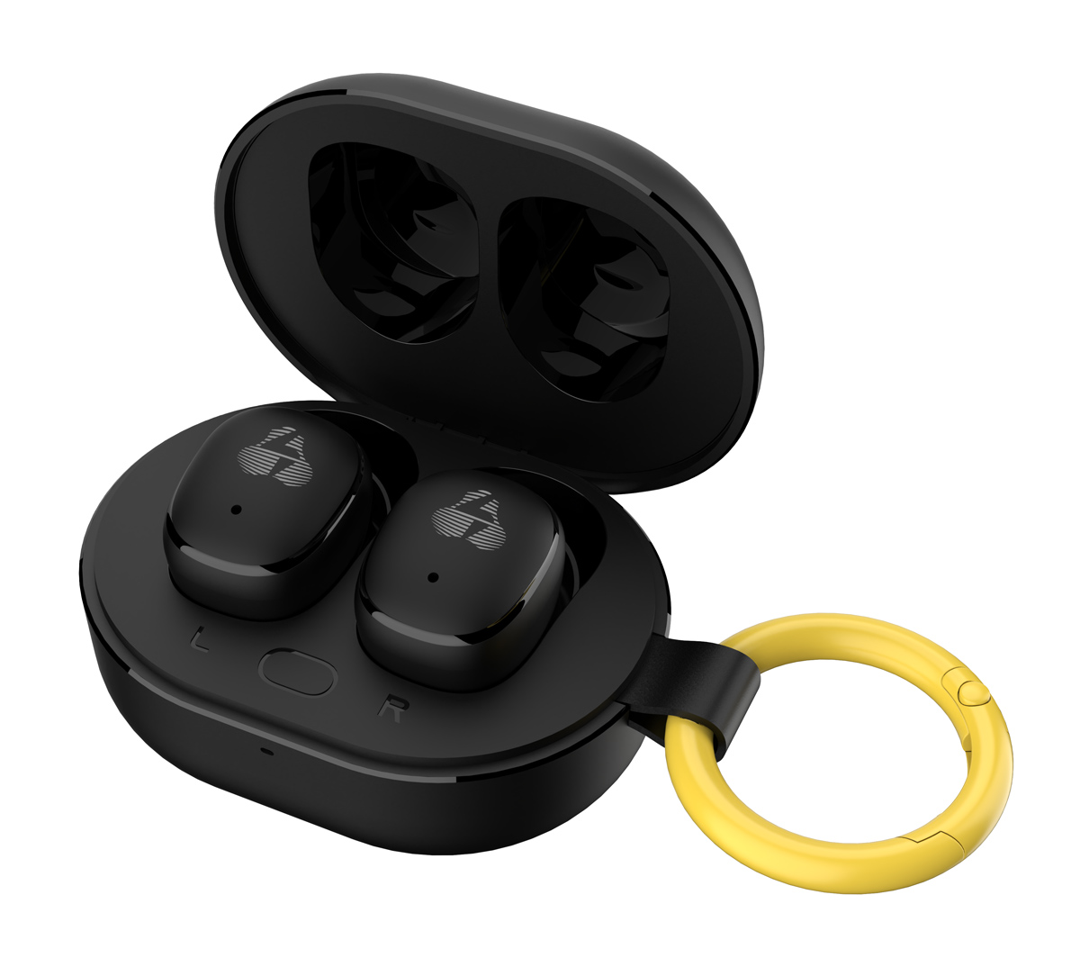 LEDTM earphones με θήκη φόρτισης PT-1392, True Wireless, 6mm, 25/230mAh, μαύρα - Image 4