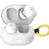 LEDTM earphones με θήκη φόρτισης PT-1393, True Wireless, 6mm, 25/230mAh, λευκά