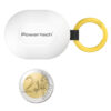LEDTM earphones με θήκη φόρτισης PT-1393, True Wireless, 6mm, 25/230mAh, λευκά - Image 2