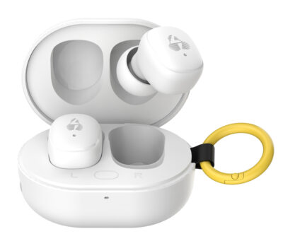 LEDTM earphones με θήκη φόρτισης PT-1393, True Wireless, 6mm, 25/230mAh, λευκά