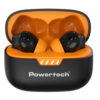 LEDTM earphones με θήκη φόρτισης PT-1431, True Wireless, 40/400mAh, ANC & ENC, μαύρα - Image 3
