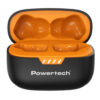 LEDTM earphones με θήκη φόρτισης PT-1431, True Wireless, 40/400mAh, ANC & ENC, μαύρα - Image 2