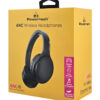 LEDTM headphones PT-1463, ενσύρματα & ασύρματα, ANC, 40mm, 500mAh, μαύρα - Image 5