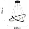 LEDTM LED φωτιστικό οροφής PT-1525, 25W, 4000K, Φ40x120cm, μαύρο - Image 4