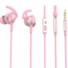 SADES gaming earphones Wings 20 με μικρόφωνο, 3.5mm, Φ12mm, 1.2m, ροζ - Image 4