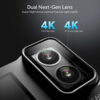 SJCAM action camera SJ20 με 2x φακούς, 2x οθόνες, 20MP/4K, WiFi, αδιάβροχη θήκη, μαύρη - Image 2