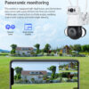 SECTEC smart κάμερα ST-428-4M-DL με προβολείς, dual lens, 4MP, Onvif PTZ - Image 2