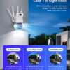 SECTEC smart κάμερα ST-428-4M-DL με προβολείς, dual lens, 4MP, Onvif PTZ - Image 6