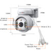 SECTEC smart κάμερα ST-515C-3MTY, 3MP, WiFi, SD, PTZ, IP65 - Image 9