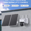 SECTEC smart ηλιακή κάμερα ST-518, 3MP, 4G, PIR, PTZ, SD, 20000mAh, IP65 - Image 2