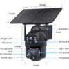 SECTEC smart ηλιακή κάμερα ST-536-6MAOV-4G-EU, dual lens, 3MP, 4G, SD, PTZ, IP66 - Image 7