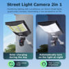 SECTEC smart ηλιακή κάμερα ST-LC598-EU με προβολέα, dual lens, 3MP, 4G, SD, PTZ, IP66 - Image 2