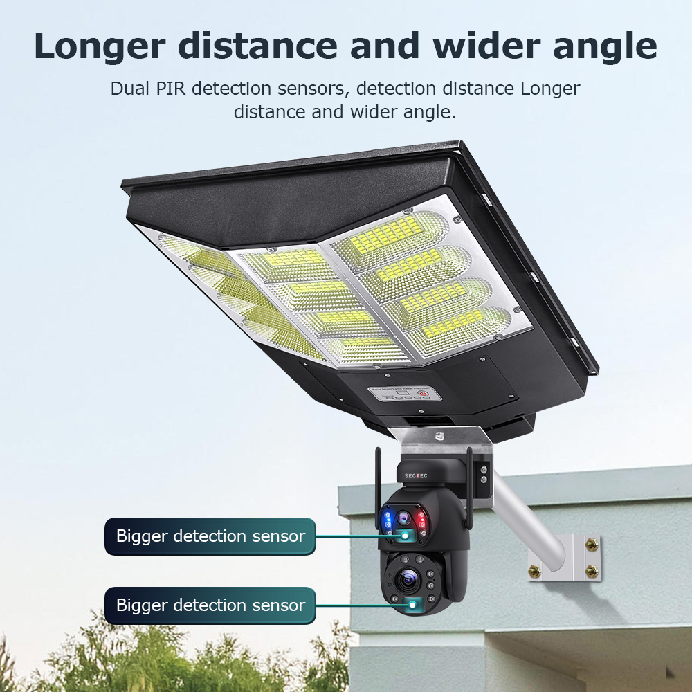 SECTEC smart ηλιακή κάμερα ST-LC598-EU με προβολέα, dual lens, 3MP, 4G, SD, PTZ, IP66 - Image 15
