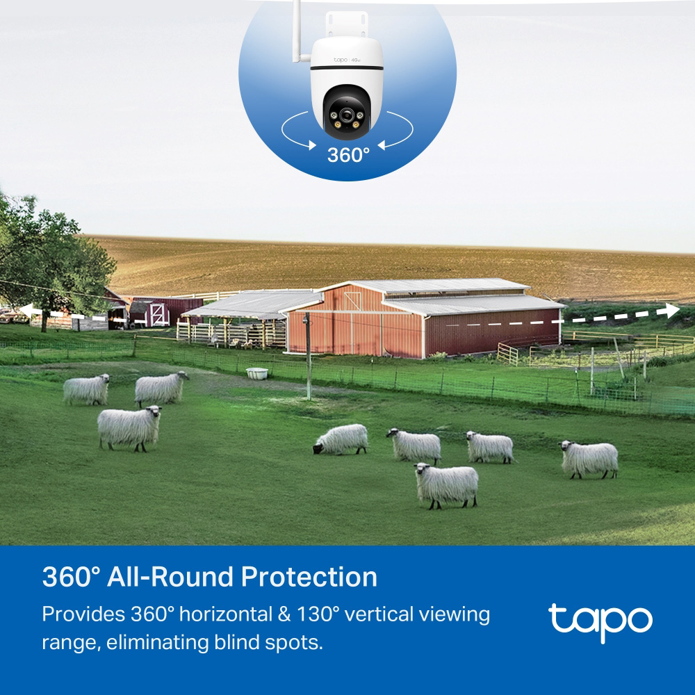 TP-LINK smart κάμερα Tapo C501GW, 1080p, 4G, PTZ, IP66, V2.0 - Image 9