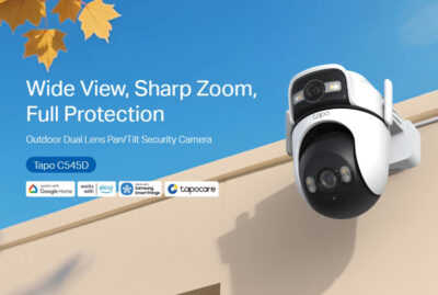 Alternative view of TP-LINK smart κάμερα Tapo C545D, dual lens, 2K/3MP, WiFi, PTZ, IP66, V1.0
