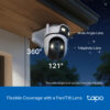 TP-LINK smart κάμερα Tapo C545D, dual lens, 2K/3MP, WiFi, PTZ, IP66, V1.0 - Image 3
