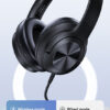 USAMS headphones YH21, ασύρματα & ενσύρματα, Φ40mm, 500mAh, μαύρα - Image 3