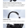 USAMS headphones YH21, ασύρματα & ενσύρματα, Φ40mm, 500mAh, μαύρα - Image 5