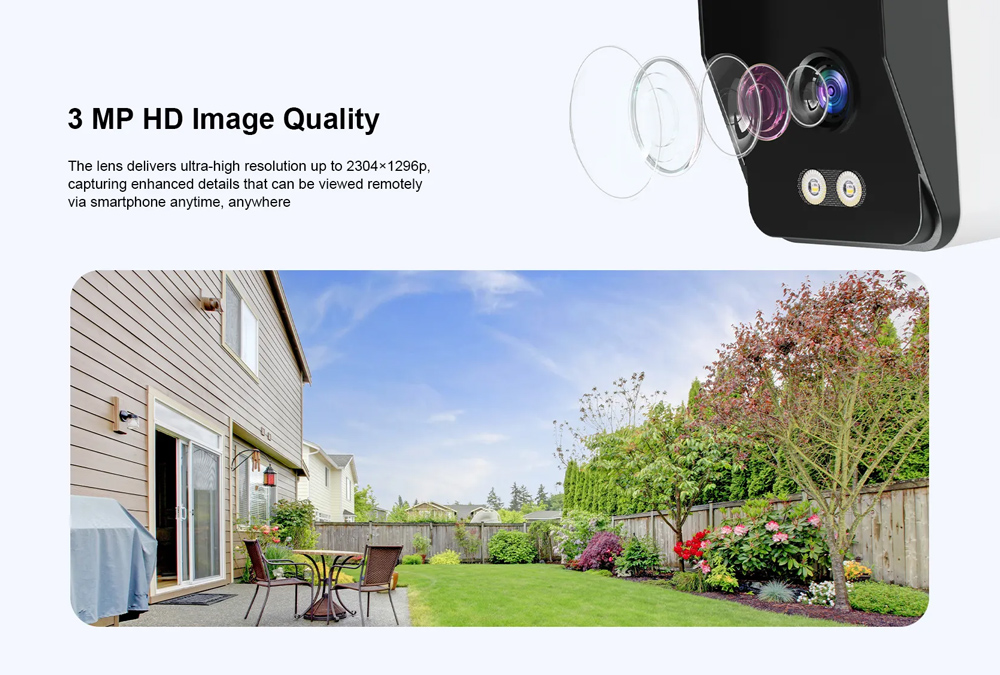 VSTARCAM smart κάμερα TS3, 3MP, WiFi, SD, IP66 - Image 4