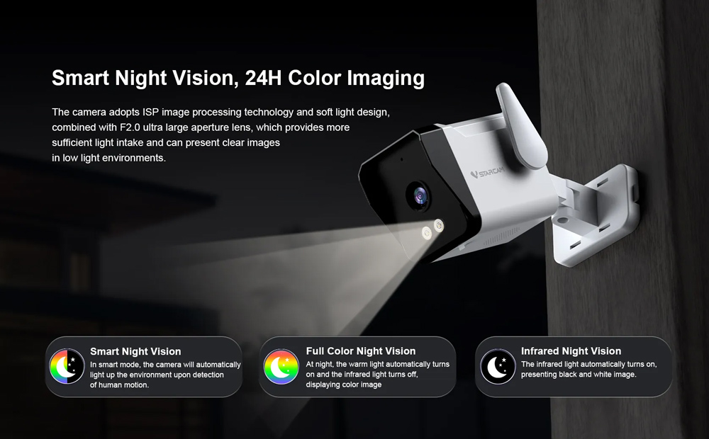 VSTARCAM smart κάμερα TS3, 3MP, WiFi, SD, IP66 - Image 7
