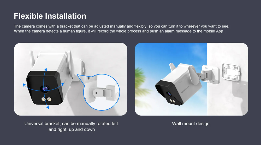 VSTARCAM smart κάμερα TS3, 3MP, WiFi, SD, IP66 - Image 9