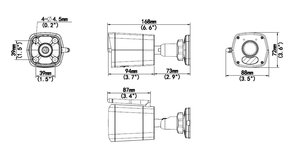 UNIARCH smart κάμερα UHO-B1R-M2F3, 2MP, WiFi, SD, IP67 - Image 4