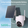 BOTSLAB smart ηλιακή κάμερα W313, 3MP/2K, WiFi, PTZ, SD, 5200mAh, IP65 - Image 7