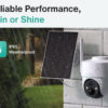 BOTSLAB smart ηλιακή κάμερα W313, 3MP/2K, WiFi, PTZ, SD, 5200mAh, IP65 - Image 13
