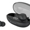 CELEBRAT earphones με θήκη φόρτισης TWS-W32, True Wireless, Φ8mm, μαύρα