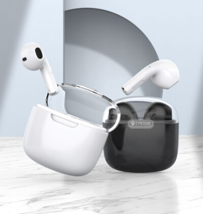 Alternative view of CELEBRAT earphones με θήκη φόρτισης W52, True Wireless, Φ13mm, μαύρα