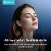 CELEBRAT earphones με θήκη φόρτισης W72, True Wireless, 10mm, 33/380mAh, ANC & ENC, μαύρα - Image 3