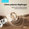 CELEBRAT earphones με θήκη φόρτισης W80, True Wireless, 13mm, 30/230mAh, λευκά - Image 3