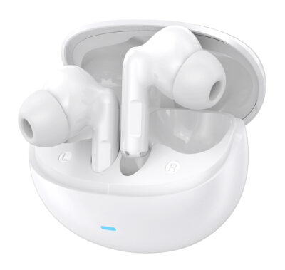 CELEBRAT earphones με θήκη φόρτισης W80, True Wireless, 13mm, 30/230mAh, λευκά