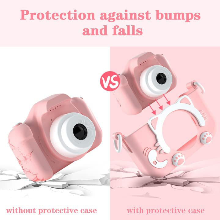 WOWKIDS παιδική φωτογραφική μηχανή C05 με 2" οθόνη, 8MP, ροζ - Image 4