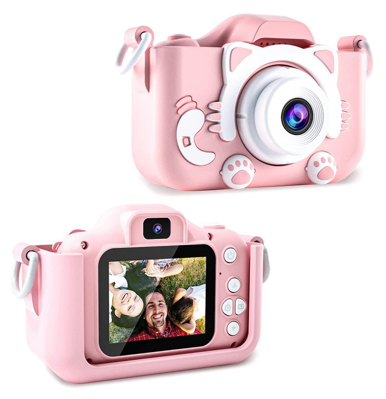 WOWKIDS παιδική φωτογραφική μηχανή C05 με 2" οθόνη, 8MP, ροζ - Image 5