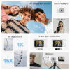 SJCAM compact φωτογραφική μηχανή ZV200, 12MP, 16x ψηφιακό zoom, μαύρη - Image 3