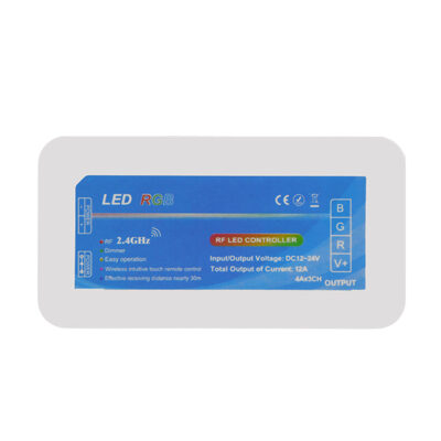 Alternative view of Ασύρματος LED RGB Controller με Χειριστήριο Τοίχου Αφής 2.4G RF 12v (288w) - 24v (576w) DC για Δυο Group LEDTM 04052