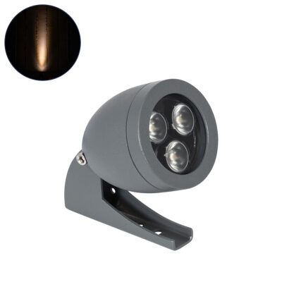 Alternative view of LEDTM® TREESPO 90464 Φωτιστικό Σποτ για Φυτά - Δέντρα LED 6W 630lm 15° DC 24V Αδιάβροχο IP67 Ultra Θερμό Λευκό 2200K Dimmable - Bridgelux SMD Chip - Γκρι Ανθρακί - Μ6.6 x Π9 x Υ12cm - 3 Χρόνια Εγγύηση