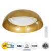 LEDTM® ANATOLIA 61263 Μοντέρνο Φωτιστικό Οροφής LED 60W 6900lm 120° AC 220-240V IP20 Ρυθμιζόμενο Λευκό CCT με Χειριστήριο από 2700K έως 6000K Dimmable - Lumileds SMD Chip - Χρυσό - Μ43 x Π43 x Υ11cm - 3 Χρόνια Εγγύηση - Image 2